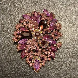 Swarovski Crystal Purple Brooche